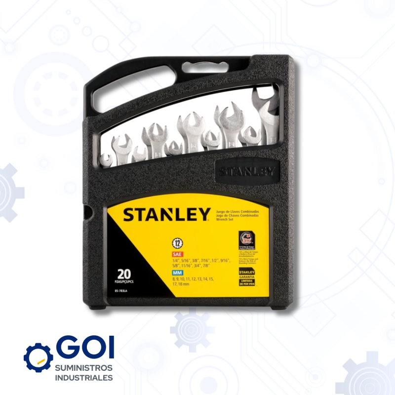 SET DE LLAVES MIXTAS STANLEY